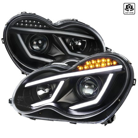 Spec-D Tuning 01-07 Mercedes C-Class Projector Headlights, LHP-BW20301JM-TM LHP-BW20301JM-TM